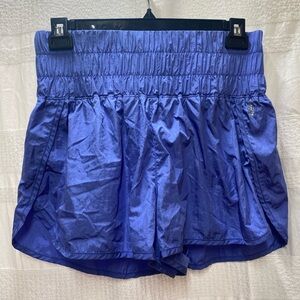 FP Movement by Free People Shimmering Blue Athletic Shorts